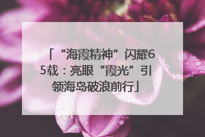 “海霞精神”闪耀65载：亮眼“霞光”引领海岛破浪前行